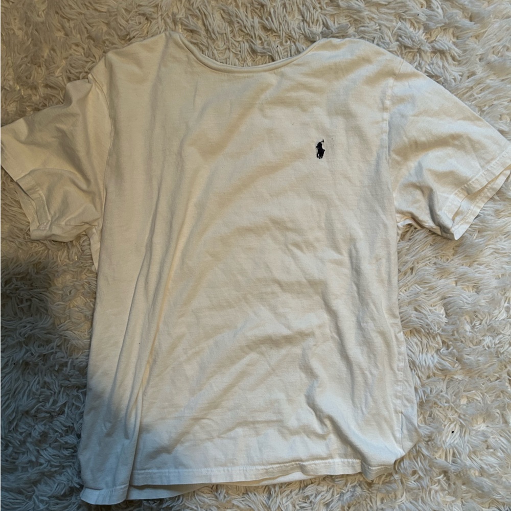 white polo shirt